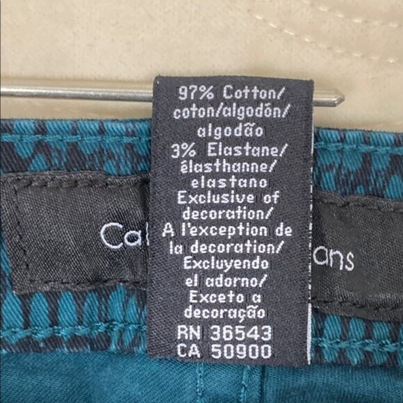 Calvin Klein Jeans Teal and Black Sz 16 Slightly Tapered Leg - Picture 6 of 10